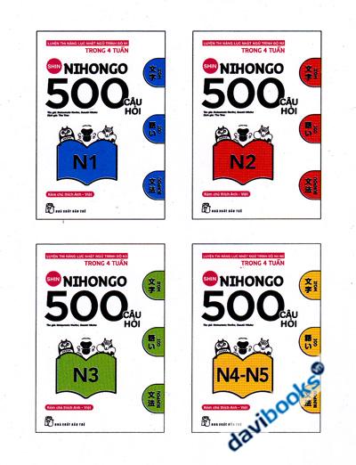 Shin Nihongo 500 Câu Hỏi (4 Cuốn)