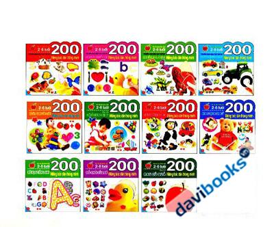 200 Miếng Bóc Dán Thông Minh (Bộ 11 Cuốn)