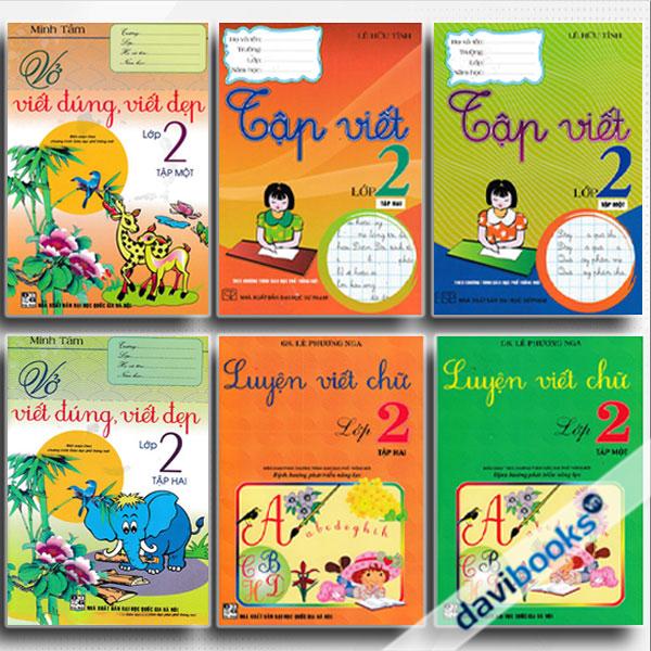 Combo Luyện Viết Chữ - Tập Viết - Vở Viết Đúng, Viết Đẹp Lớp 2 (Theo Chương Trình Giáo Dục Phổ Thông Mới, 6 Cuốn)