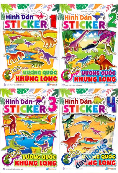 Hình Dán Sticker - Vương Quốc Khủng Long (4 Quyển)