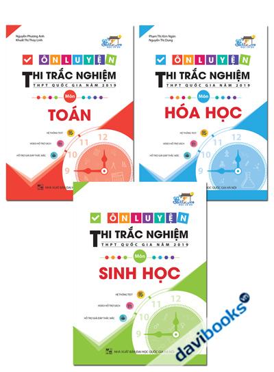 Combo Ôn Luyện Thi Trắc Nghiệm THPT Quốc Gia Năm 2019 Môn Toán - Hóa - Sinh