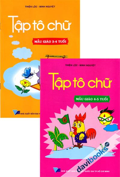 Bộ Tập Tô Chữ Mẫu Giáo
