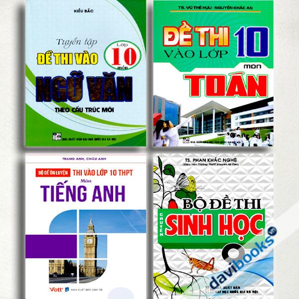 Combo Bộ Đề Thi Vào Lớp 10 - Chuyên Sinh Học (Bộ 4 Cuốn)
