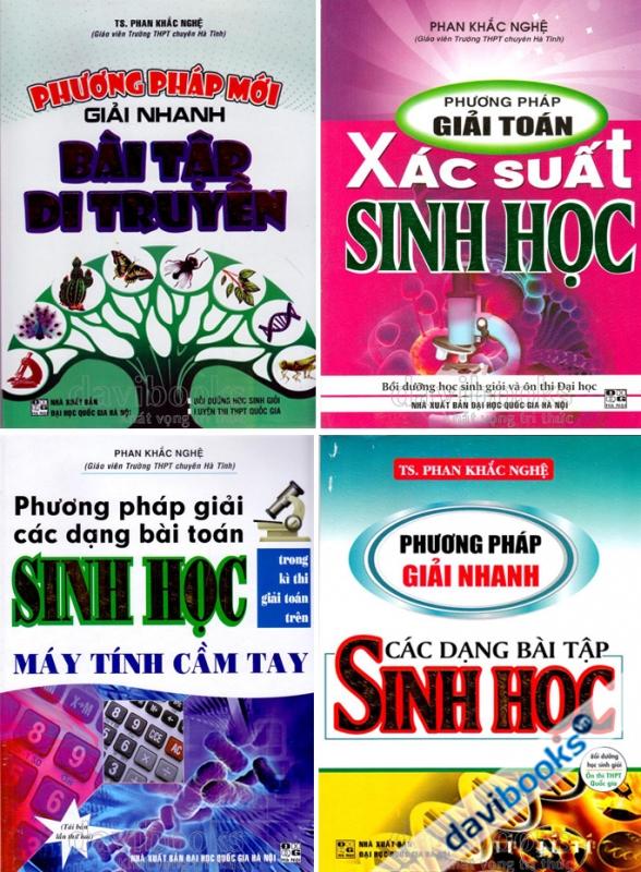 Phương Pháp Giải Toán Sinh Học - Phan Khắc Nghệ (4 cuốn)