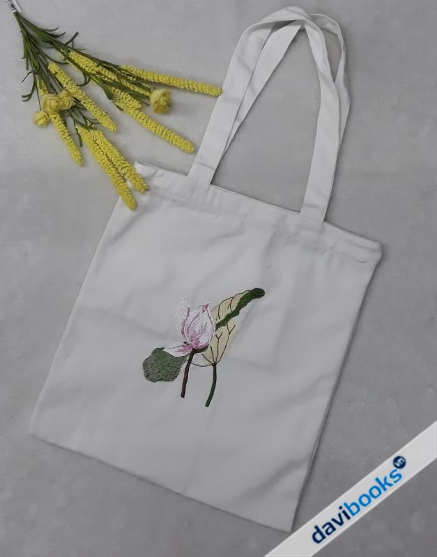 (ad4452) Túi Hoa Sen Kaki