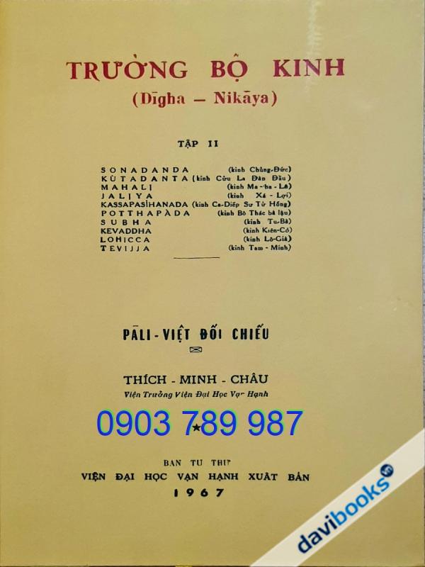 [Sách Ảnh Ấn] Trường Bộ Kinh Tập II - Bản In 1967