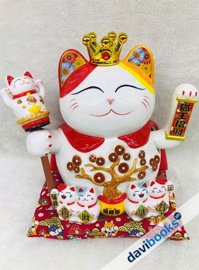 (ad10181) Mèo Ngoắc Tay Bằng Sành