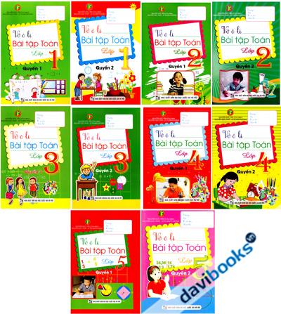 Vở Ô Li Bài Tập Toán Lớp 1 Đến Lớp 5 (Trọn Bộ)