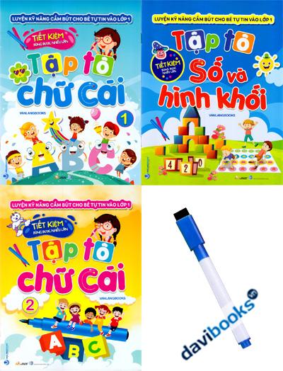 Luyện Kỹ Năng Cầm Bút Cho Bé Tự Tin Vào Lớp 1 - Tập Tô Chữ Cái 1