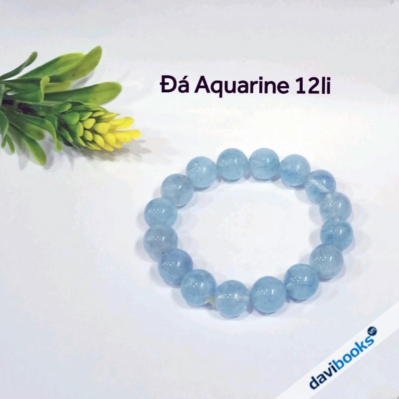 (ad10671) Vòng Tay Đá Aquamarine 12Li