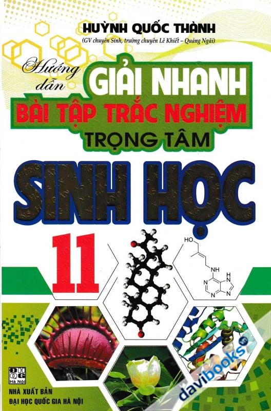 Hướng Dẫn Giải Nhanh Bài Tập Trắc Nghiệm Trọng Tâm Sinh Học 11