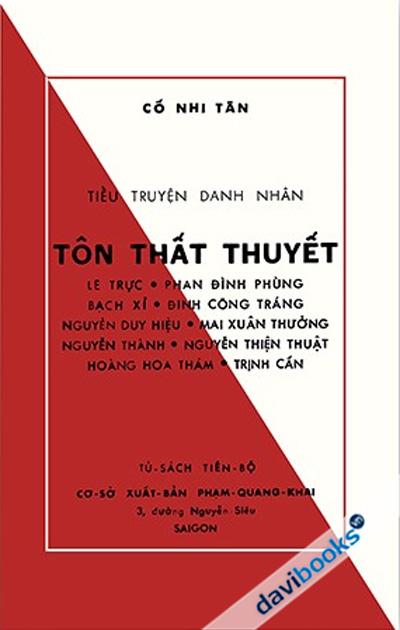 Tiểu Truyện Danh Nhân Tôn Thất Thuyết