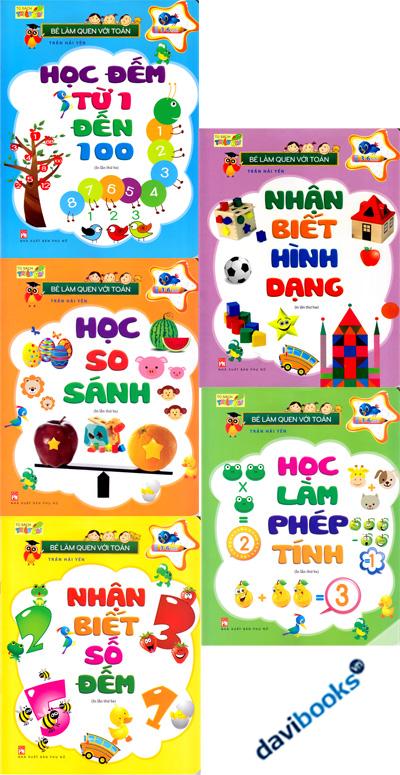 Tủ Sách Thiếu Nhi - Bé Làm Quen Với Toán (5 Quyển) Trần Hải Yến