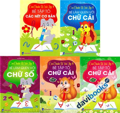 Con Chuẩn Bị Vào Lớp 1 (Bộ 5 Tập) - Huyền Linh