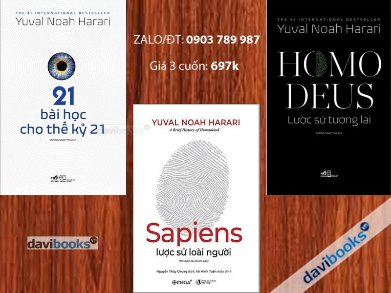 21 Bài Học Cho Thế Kỷ 21 + Sapiens: Lược Sử Loài Người - Ẩn Bản Bìa Cứng + Homo Deus: Lược Sử Tương Lai (3 Cuốn)
