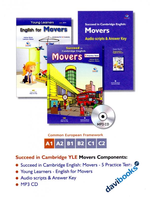 Succeed In Cambridge English Movers 5 Practice Tests Trọn Bộ 3 Quyển - Kèm đĩa CD