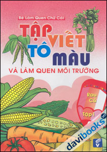 Tập viết tô màu và làm quen môi trường: Rau củ 1
