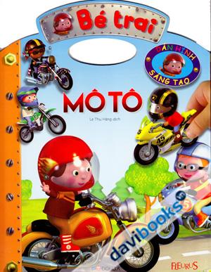 Bé Trai Dán Hình Sáng Tạo Mô Tô