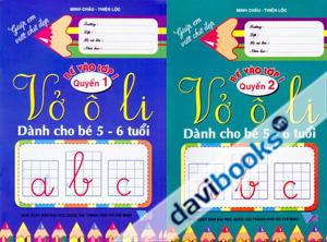 Vở Ô Li Dành Cho Bé 5 6 Tuổi (Trọn Bộ 2 Quyển)