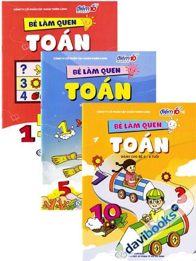 Bé Làm Quen Toán Dành Cho Bé 3-6 Tuổi (3 Quyển)