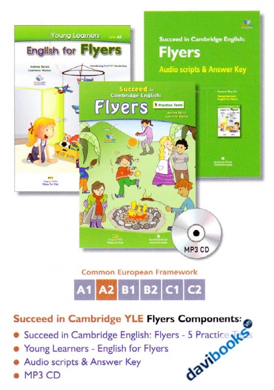 Succeed In Cambridge English Flyers 5 Practice Tests Trọn Bộ 3 Quyển - Kèm đĩa CD