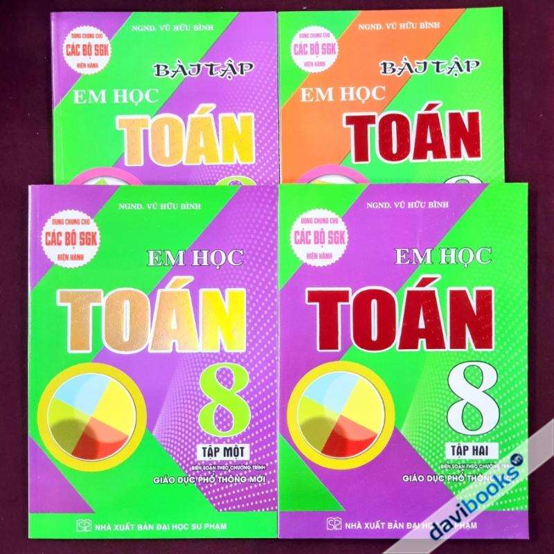 Combo 4 Cuốn Em Học Toán Lớp 8 (Bộ SGK Hiện Hành)