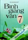 Bình Giảng Văn 7 Một Cách Đọc Hiểu Văn Bản Trong Sách Giáo Khoa