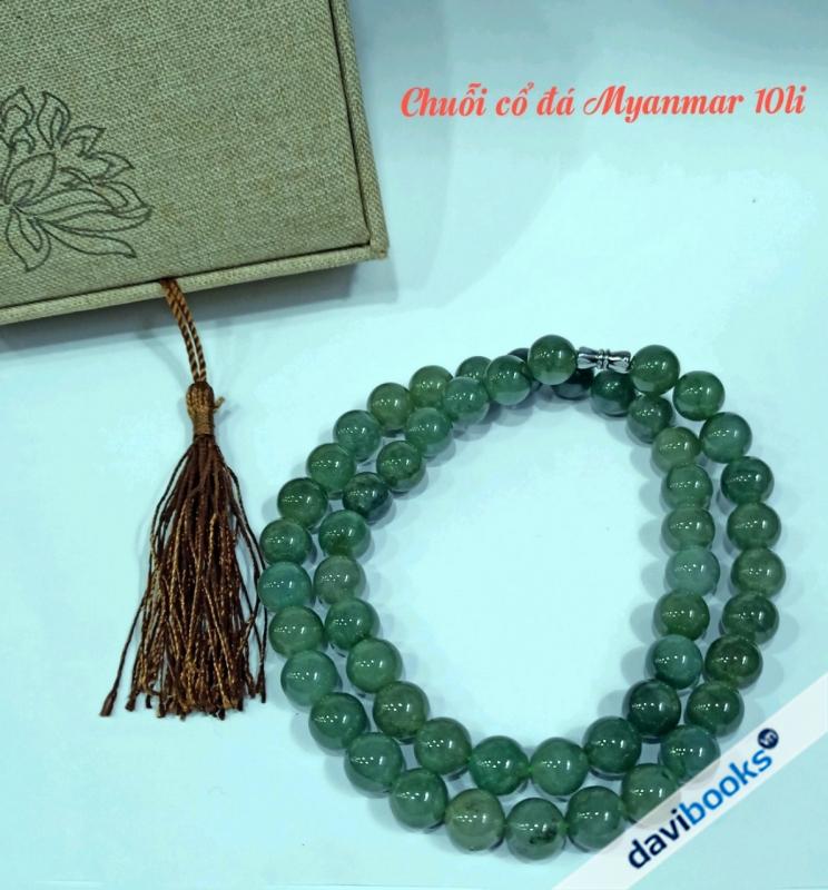 (ad7813) Chuỗi Quấn Tay Cổ Đá Myanmar 10Li