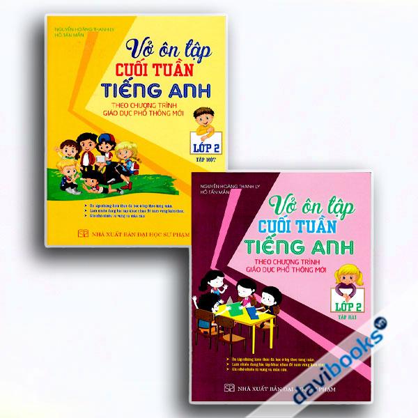 Combo Vở Ôn Tập Cuối Tuần Tiếng Anh Lớp 2 (Theo Chương Trình Giáo Dục Phổ Thông Mới, Bộ 2 Cuốn)