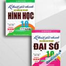 Combo Kĩ Thuật Giải Nhanh Bài Toán Hay Và Khó Đại Số + Hình Học Lớp 10 (Biên Soạn Theo Chương Trình GDPT Mới, Bộ 2 Cuốn)