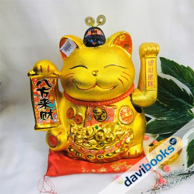 (ad3272) Mèo Ngoắc Tay Vàng Cao 30cm