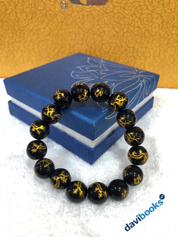 (ad4806) Vòng Tay Não Rồng Đen