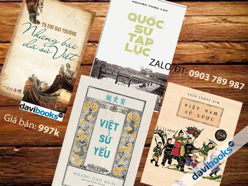 Những Bài Dã Sử Việt + Quốc Sử Tạp Lục + Việt Sử Yếu + Việt Nam Sử Lược (4 Cuốn)