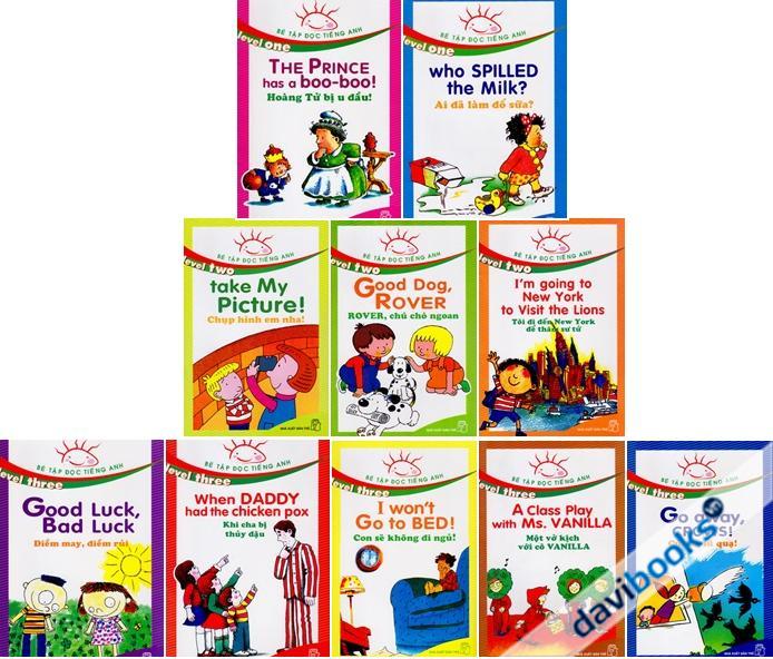 Bộ Truyện Tranh Song Ngữ Bé Tập Đọc Tiếng Anh 3 Cấp Độ (Bộ 10 Quyển)