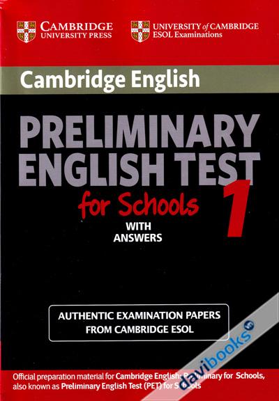 Cambridge English Preliminary English Test For Schools 1 With Answers