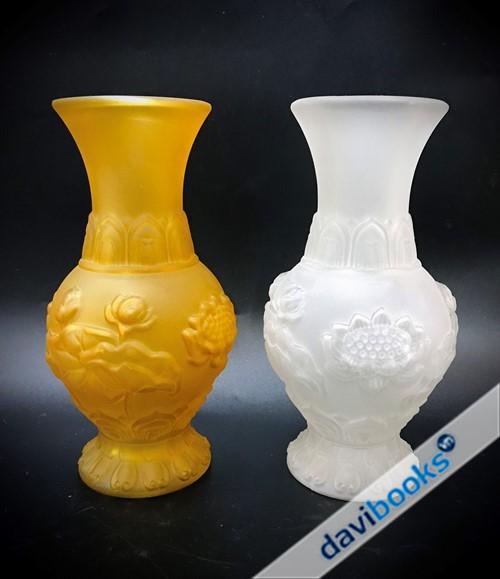 (ad6615) Bình Cắm Hoa Bông Sen Lưu Ly