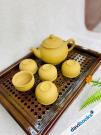 (ad10691) Bộ Ấm Trà Khoáng Vàng