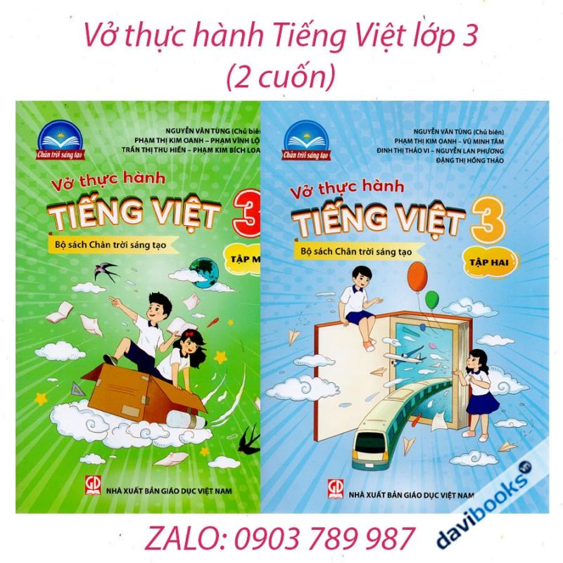 Vở Thực Hành Tiếng Việt 3 (2 Cuốn)