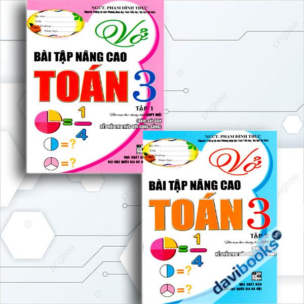 Combo Vở Bài Tập Nâng Cao Toán Lớp 3 (Bám Sát SGK Kết Nối Tri Thức Với Cuộc Sống, Bộ 2 Cuốn)