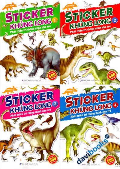 Sticker Khủng Long (Bộ 4 Tập)