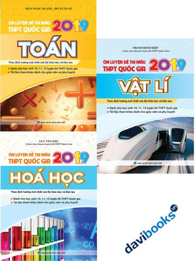Combo Ôn Luyện Đề Thi Mẫu THPT Quốc Gia 2019 Toán Lí Hoá