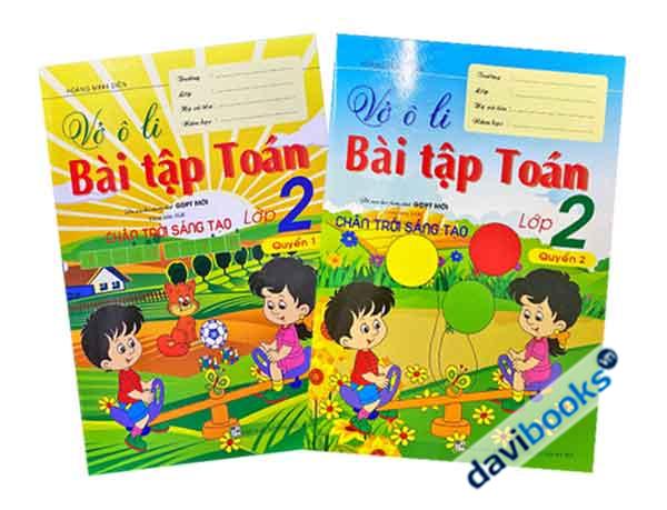 Vở Ô Li Bài Tập Toán Lớp 2 - Trọn Bộ 2 Quyển ( Bám Sát Sách Giáo Khoa Chân trời Sáng Tạo )