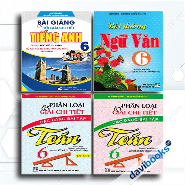 Combo Phân Loại Và Giải Chi Tiết Các Dạng Bài Tập Toán 6 + Tuyển Tập Đề Kiểm Tra Định Kì Khoa Học Tự Nhiên Lớp 6 + Bồi Dưỡng Ngữ Văn 6 (Bám Sát SGK Kết Nối Tri Thức Với Cuộc Sống, Bộ 4 Cuốn)