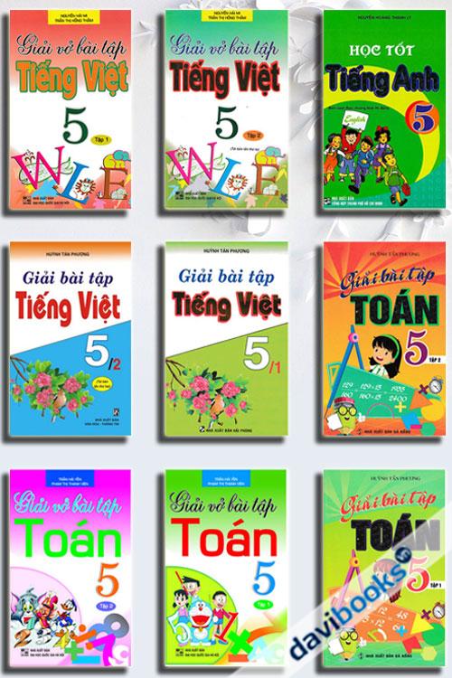 Combo Sách Giải Lớp 5 (Bộ 9 Cuốn)