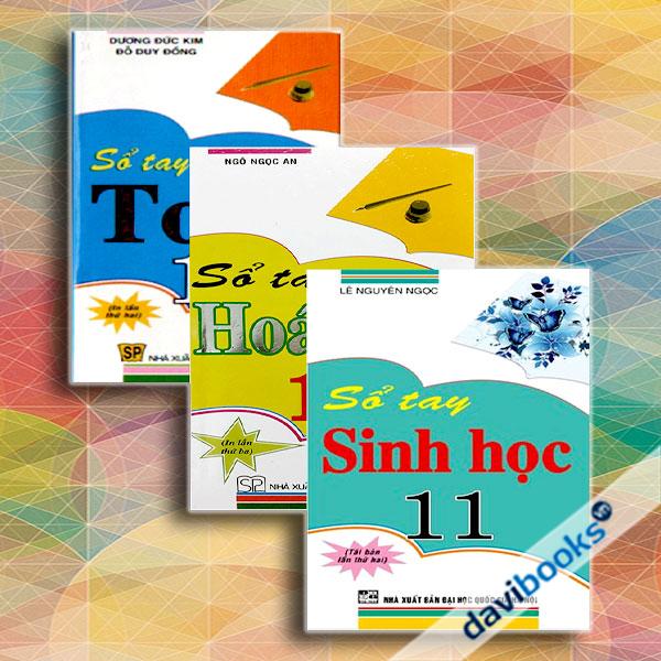 Combo Sổ Tay Toán + Hóa Học + Sinh Học Lớp 11 (Bộ 3 Cuốn)
