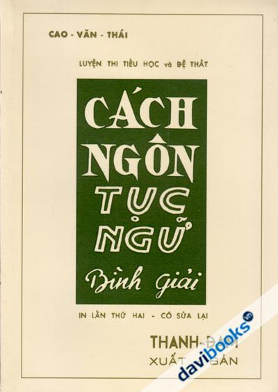 Cách Ngôn Tục Ngữ Bình Giải