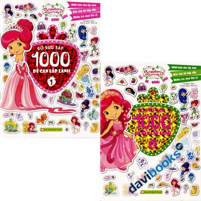 Bộ Sưu Tập 1000 Đề Can Lấp Lánh (Tập 1 Tập 2)