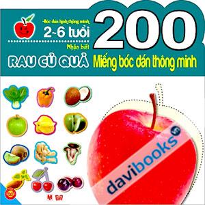 200 Miếng Bóc Dán Thông Minh Nhận Biết Rau Củ Quả