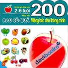 200 Miếng Bóc Dán Thông Minh Nhận Biết Rau Củ Quả