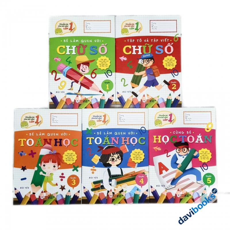 Chuẩn Bị Cho Bé Vào Lớp 1 Môn Toán - Bộ 5 Quyển